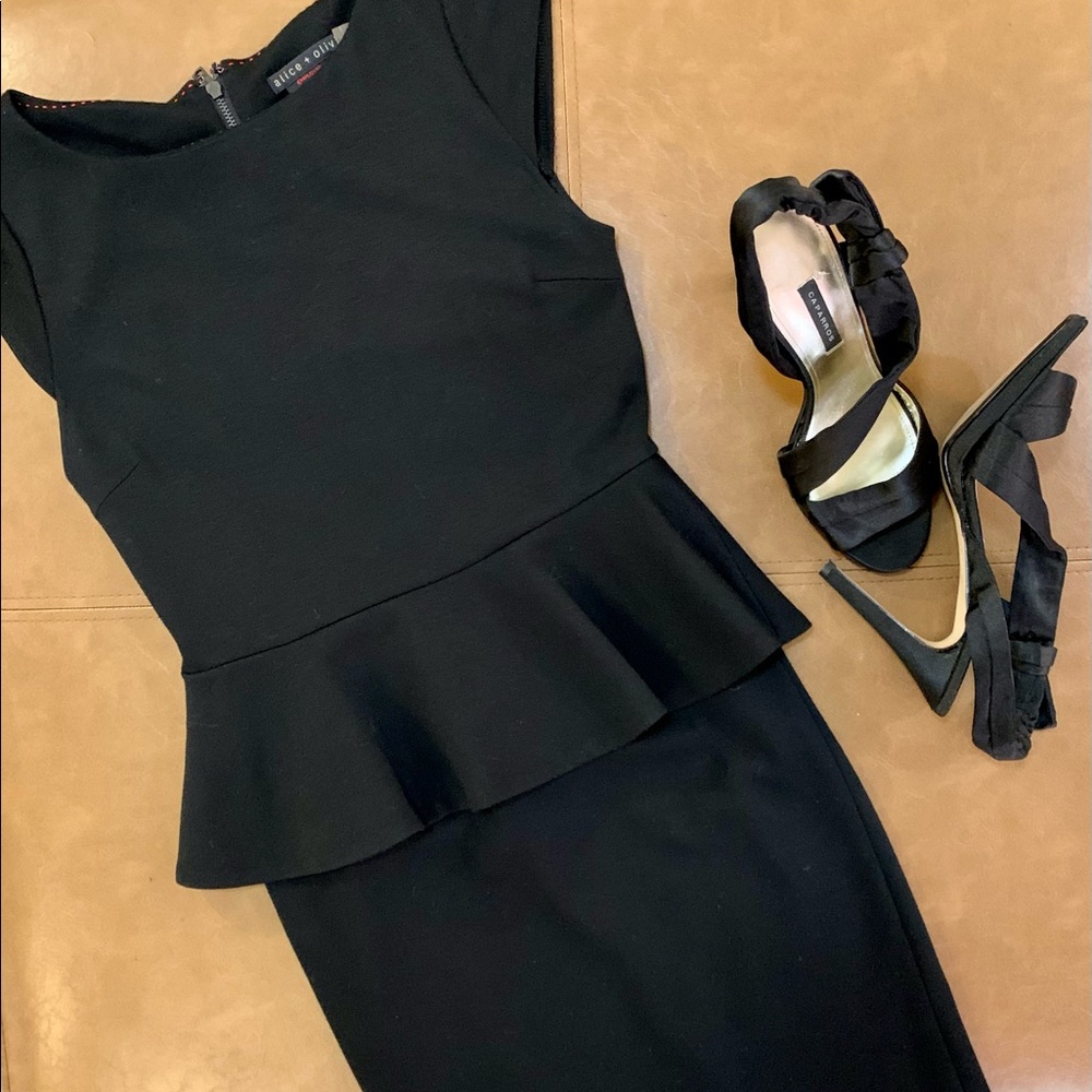 Alice + Olivia Black Mini Dress